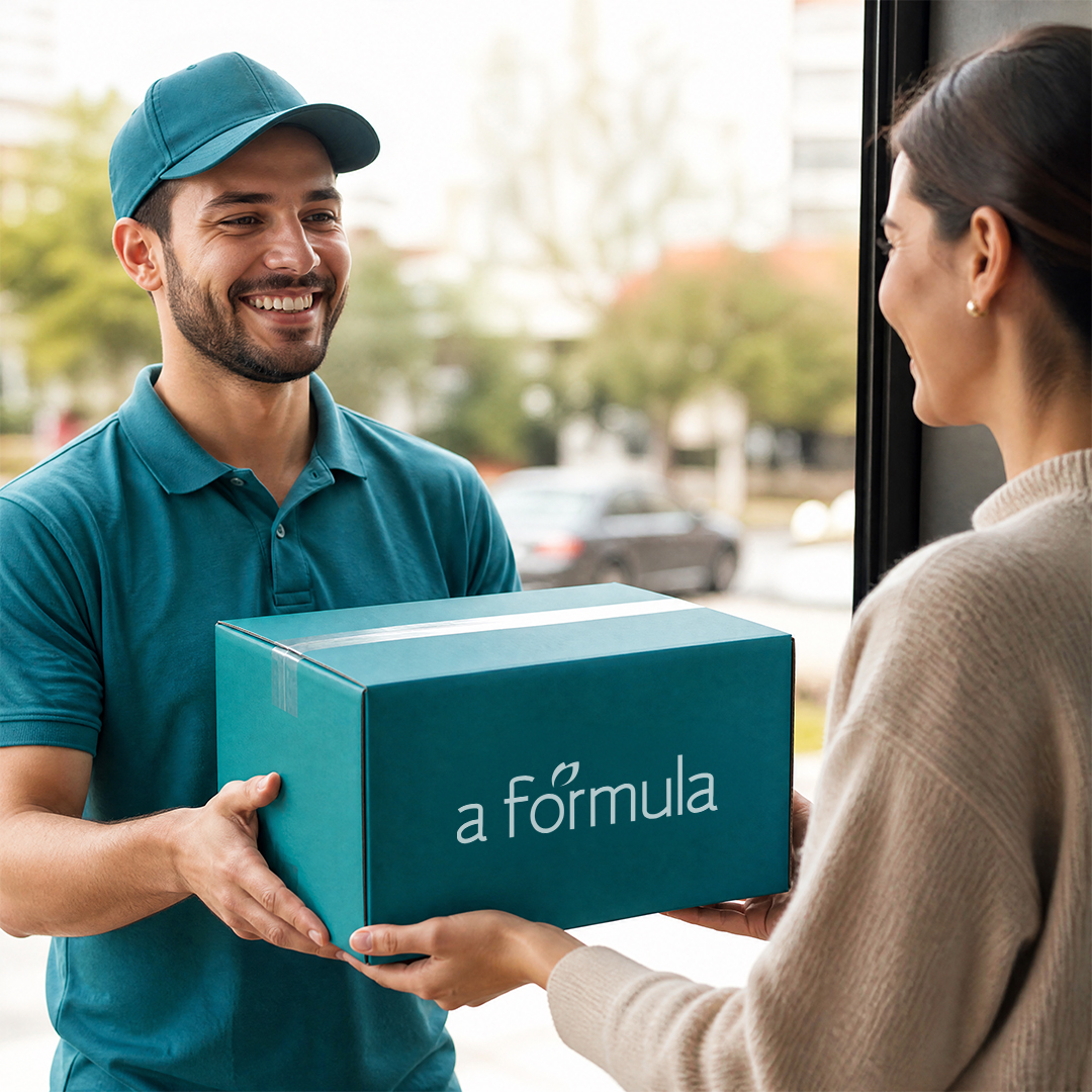 Entregador A Fórmula entregando caixa expressa no Rio de Janeiro